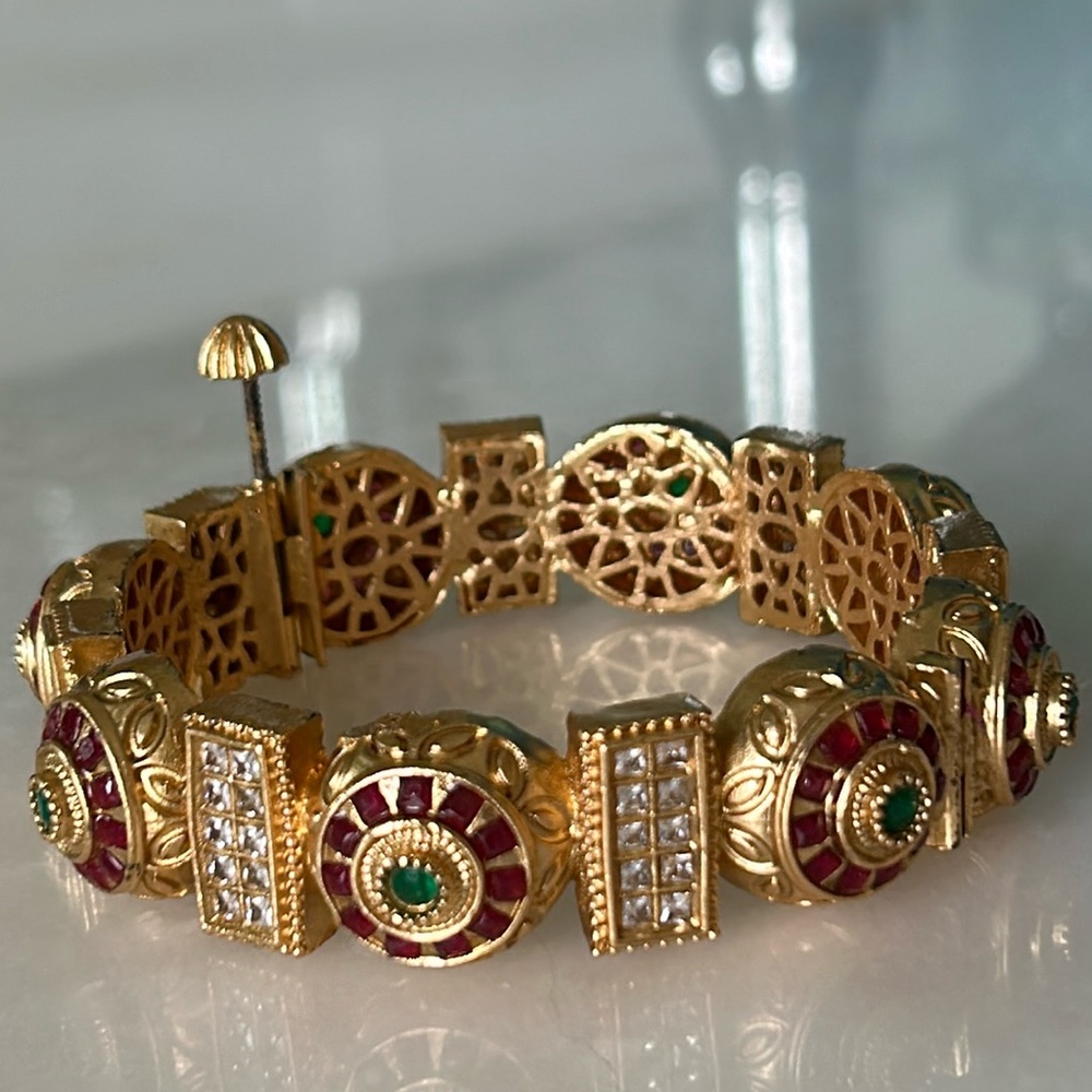 Set of 2 , jeweled bangles.